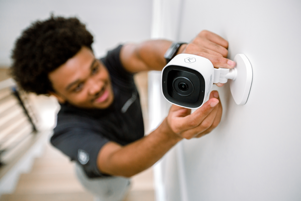 Security cameras and sensors installation